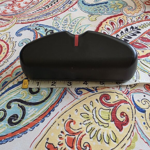 Prada Sunglasses Eye Glasses Case Only Hard Clam Shell Case Felt Lining - Picture 2 of 5